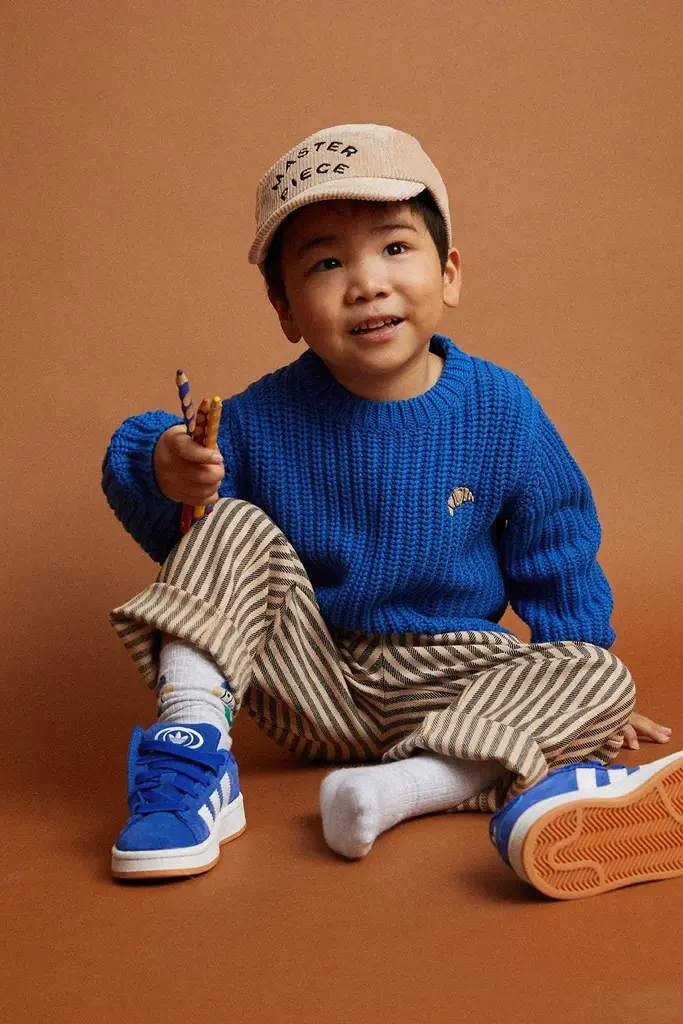 Sproet & Sprout Sproet & Sprout Sweater cable knit blue - Blueprint