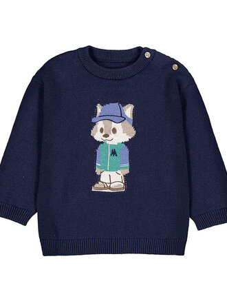 Mayoral Mayoral Character intarsia sweater    - Blue