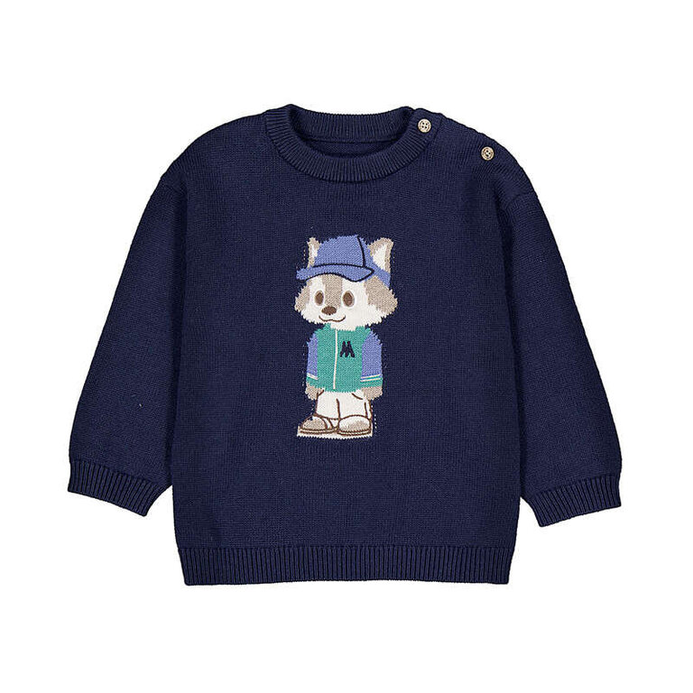 Mayoral Mayoral Character intarsia sweater    - Blue