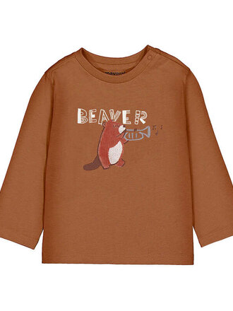 Mayoral Mayoral L/s t-shirt musicians         - Brick red