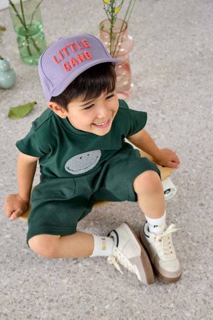 Lassig Lassig Kids T-shirt Jersey GOTS - Smile Dark green