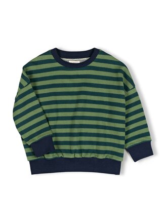 Nixnut Nixnut Rel Sweater - Moss Stripe