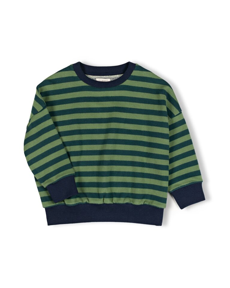 Nixnut Nixnut Rel Sweater - Moss Stripe