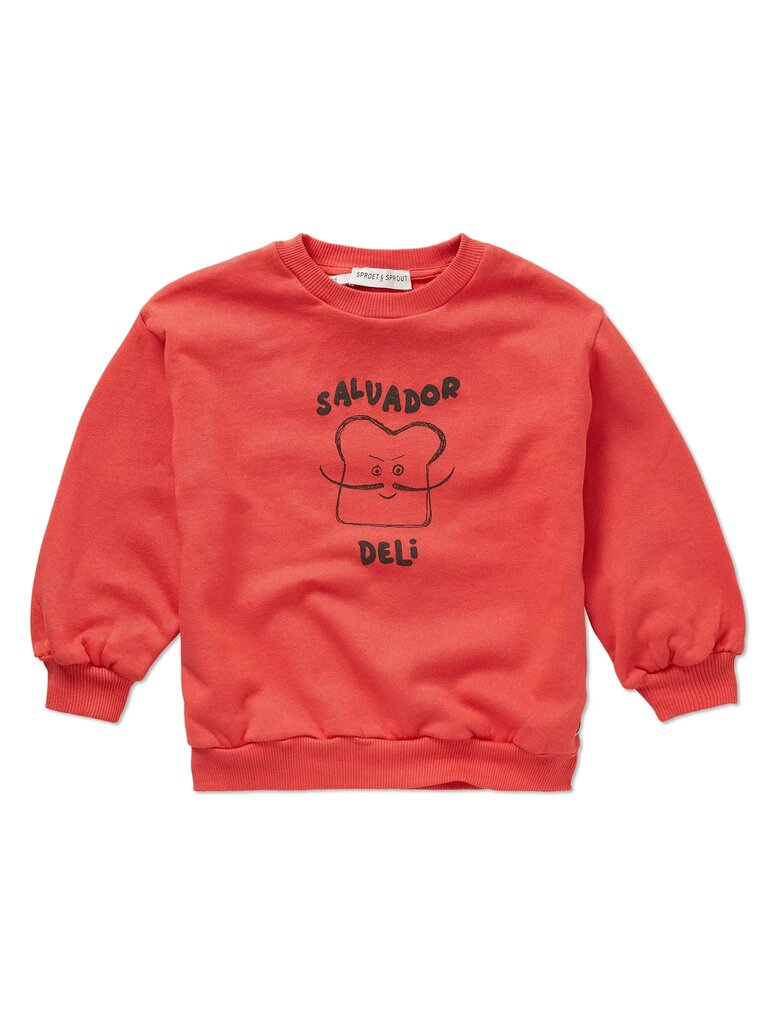 Sproet & Sprout Sproet & Sprout Sweatshirt Salvador Deli - Vivid red