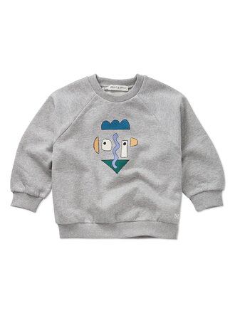 Sproet & Sprout Sproet & Sprout Sweatshirt raglan Self potrait grey - Grey melee