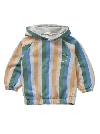 Sproet & Sprout Sproet & Sprout Sweatshirt hoody stripes  - Grey melee