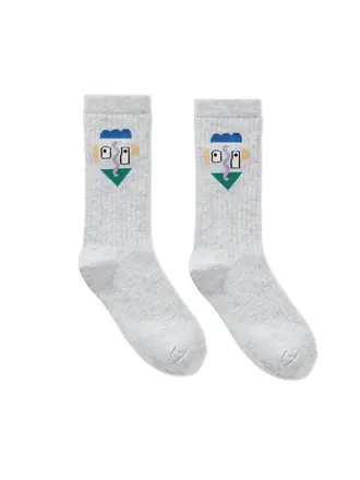 Sproet & Sprout Sproet & Sprout Socks self potrait - Grey melee