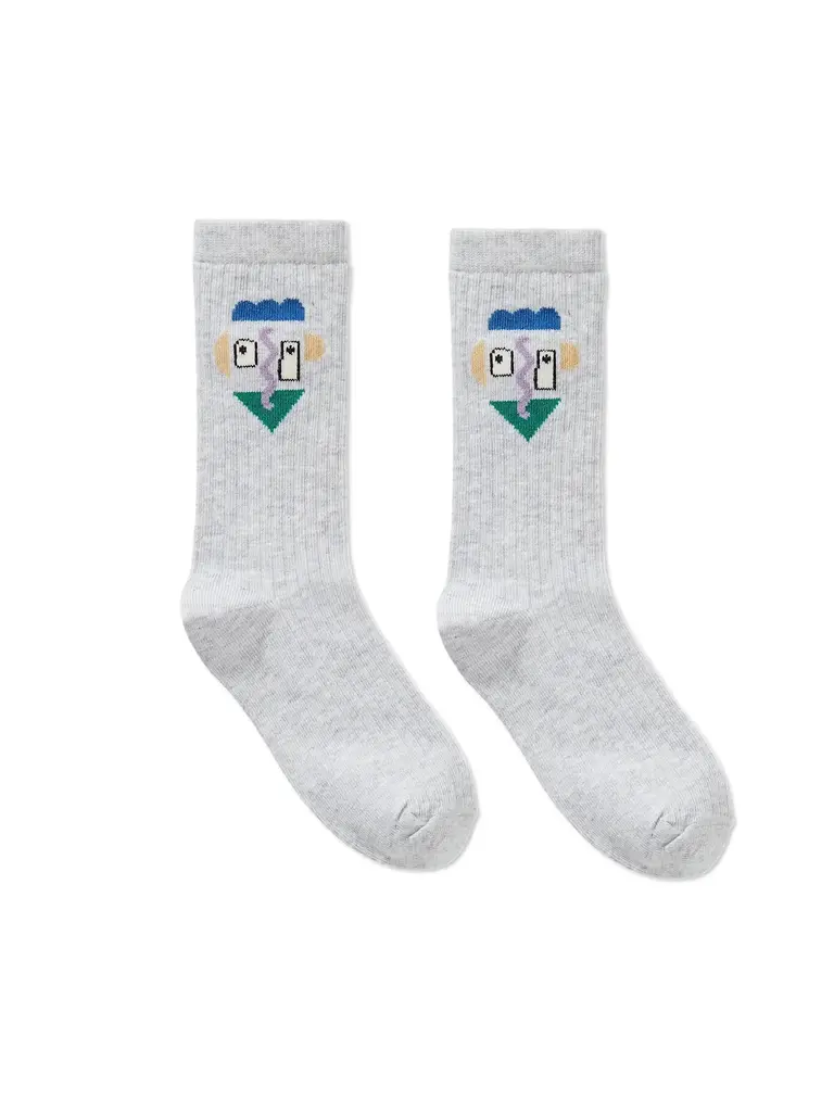 Sproet & Sprout Sproet & Sprout Socks self potrait - Grey melee
