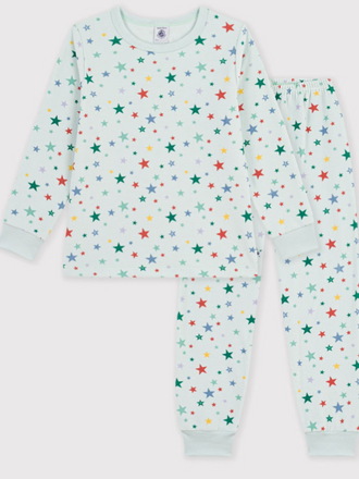 Petit Bateau Petit Bateau Pyjama velours - Sterrenprint