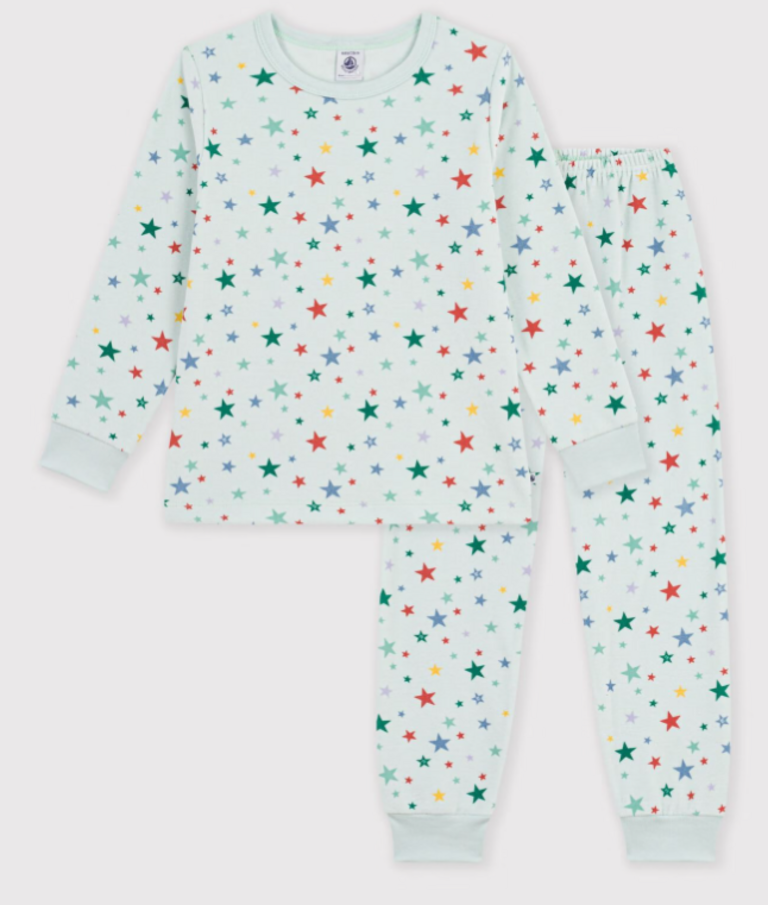 Petit Bateau Petit Bateau Pyjama velours - Sterrenprint