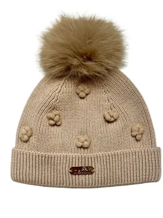 Natini Natini HAT TRICOT DOTTY - BEIGE