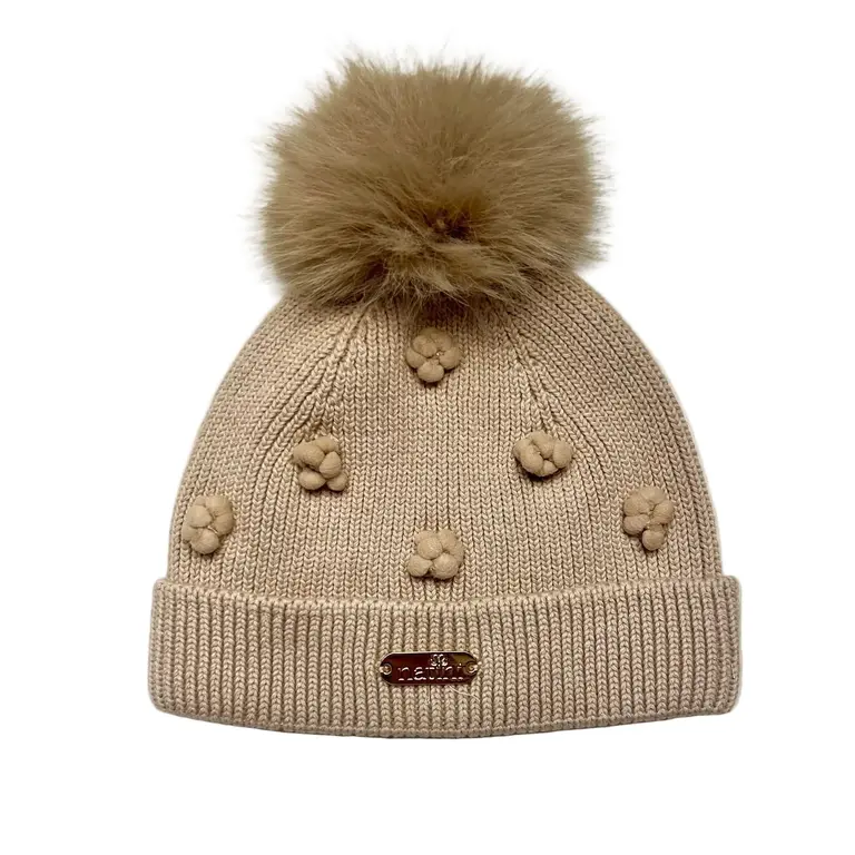 Natini Natini HAT TRICOT DOTTY - BEIGE