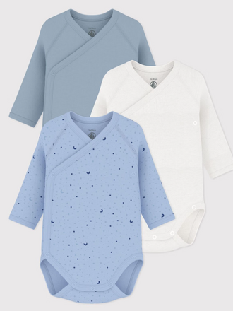 Petit Bateau Petit Bateau 3 Bodies - Lange mouw Star