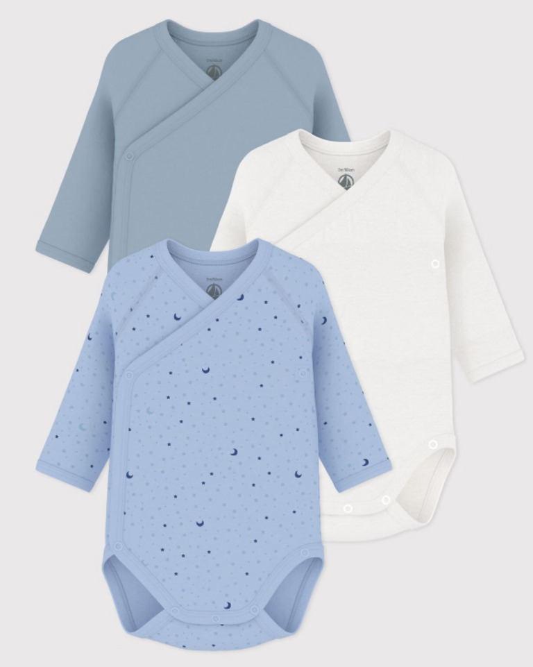 Petit Bateau Petit Bateau 3 Bodies - Lange mouw Star