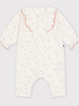 Petit Bateau Petit Bateau Pyjama katoen - Ruffle/bloemenprint
