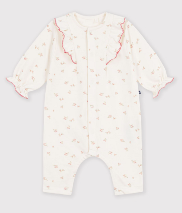 Petit Bateau Petit Bateau Pyjama katoen - Ruffle/bloemenprint