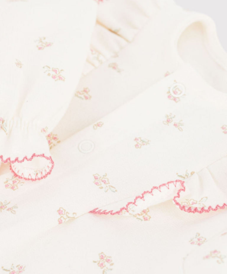 Petit Bateau Petit Bateau Pyjama katoen - Ruffle/bloemenprint