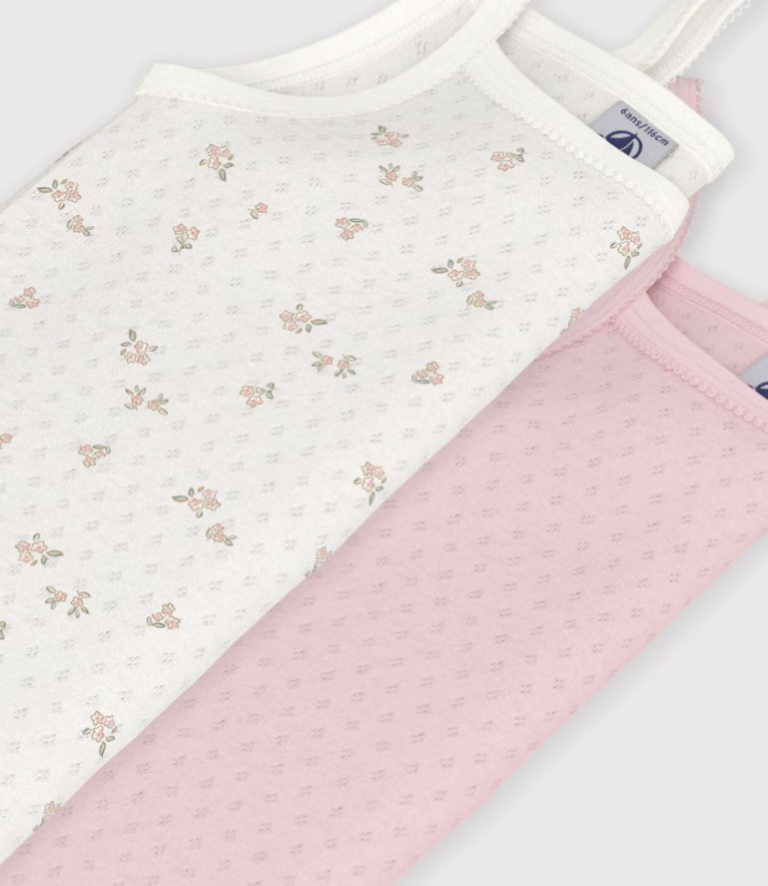Petit Bateau Petit Bateau 2 Onderhemden - Roze