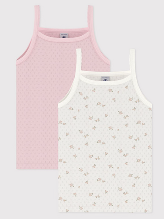 Petit Bateau Petit Bateau 2 Onderhemden - Roze