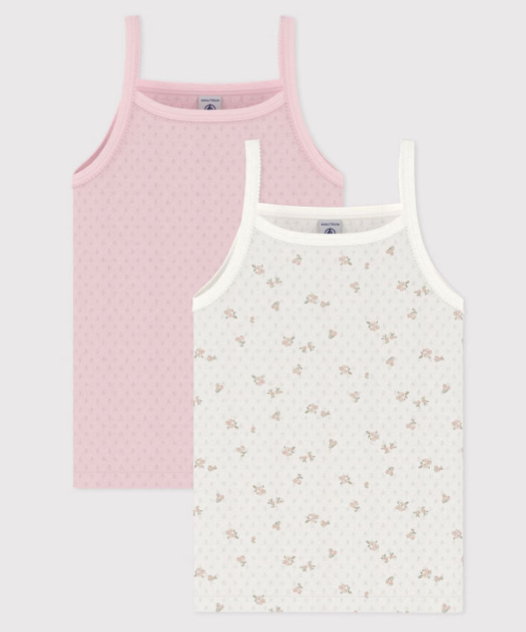 Petit Bateau Petit Bateau 2 Onderhemden - Roze
