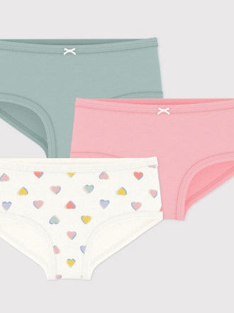 Petit Bateau Petit Bateau 3 Onderbroeken - Hartjes