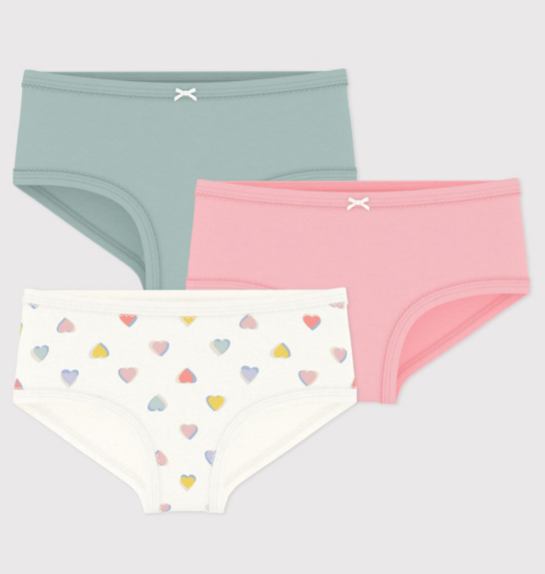 Petit Bateau Petit Bateau 3 Onderbroeken - Hartjes
