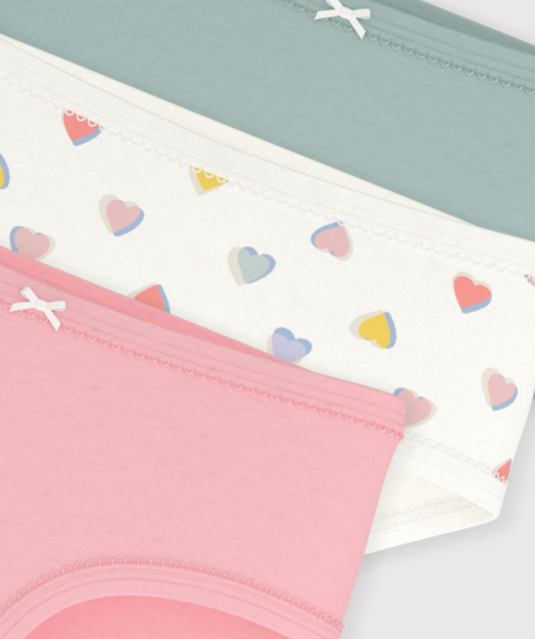 Petit Bateau Petit Bateau 3 Onderbroeken - Hartjes