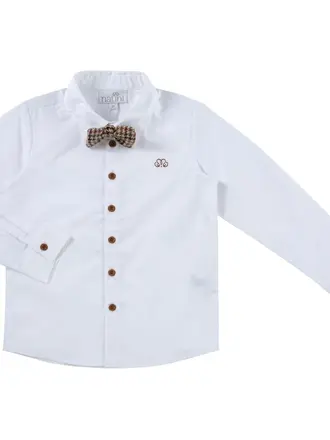 Natini Natini SHIRT PIERROT BOW SQUARE - WHITE