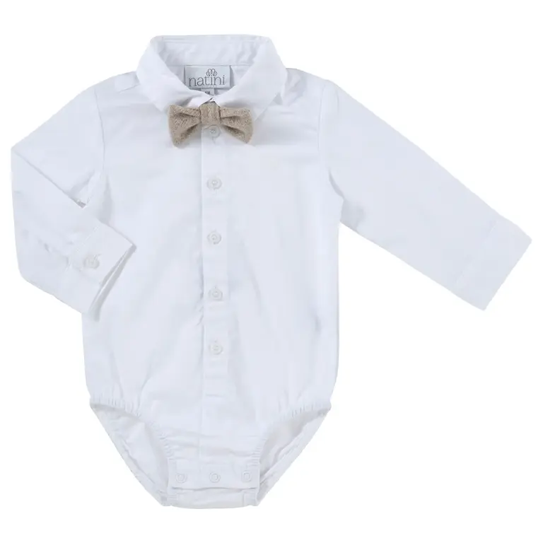 Natini Natini BODYSHIRT CAS BOW - OFFWHITE