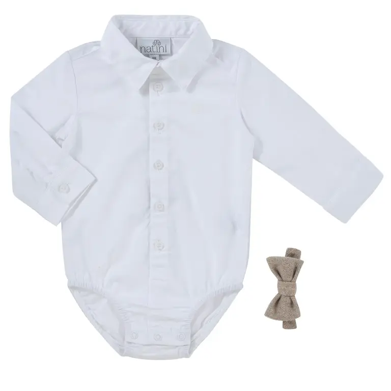 Natini Natini BODYSHIRT CAS BOW - OFFWHITE