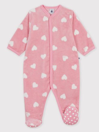 Petit Bateau Petit Bateau Pyjama Fleece - Hartjesprint