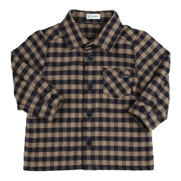Gymp Gymp  Shirt Harley - Navy - Beige