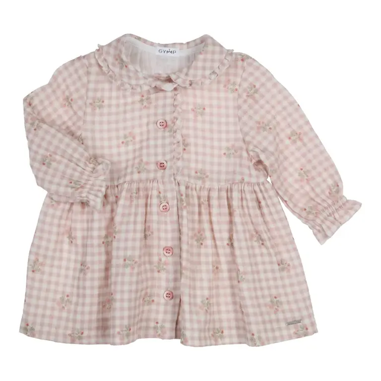 Gymp Gymp  Dress Emmy - Off White - Old Rose
