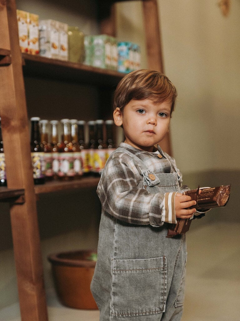 Snug Snug denim cotton dungarees - Grey