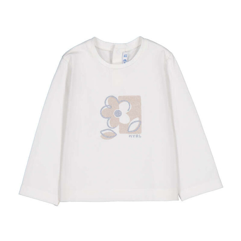 Mayoral Mayoral L/s basic t-shirt - Natural