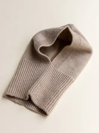 Hvid Hvid Balaclava - Sand
