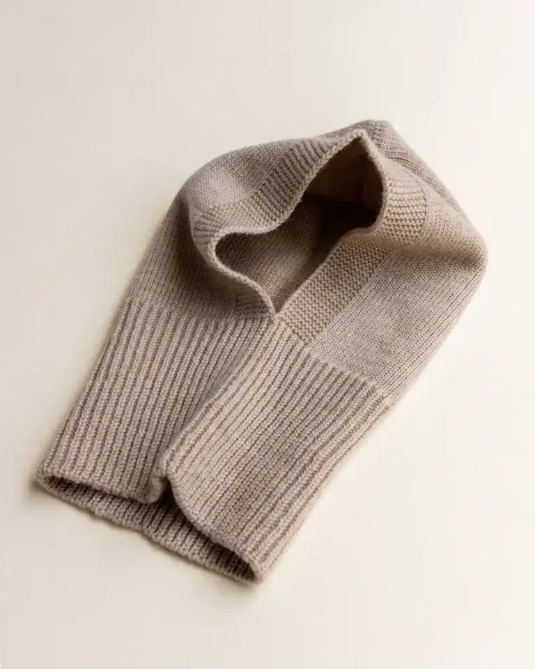 Hvid Hvid Balaclava - Sand