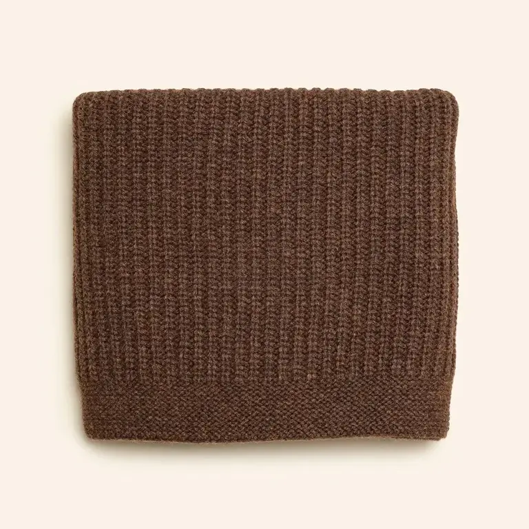 Hvid Hvid Blanket Kiki - Dark Brown