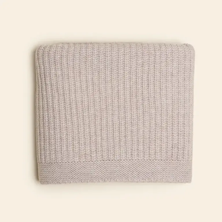 Hvid Hvid Blanket Kiki - Soft beige