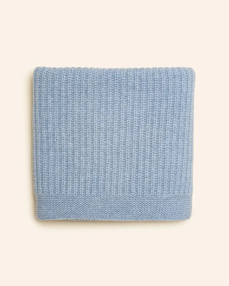 Hvid Hvid Blanket Kiki - Forest Blue
