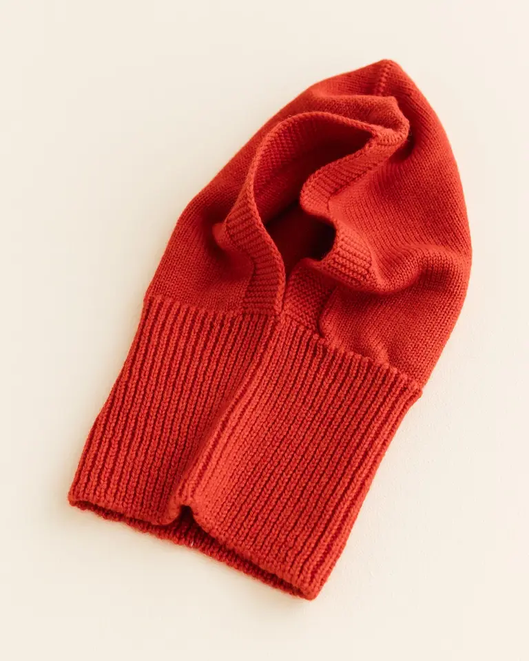 Hvid Hvid Balaclava - Red