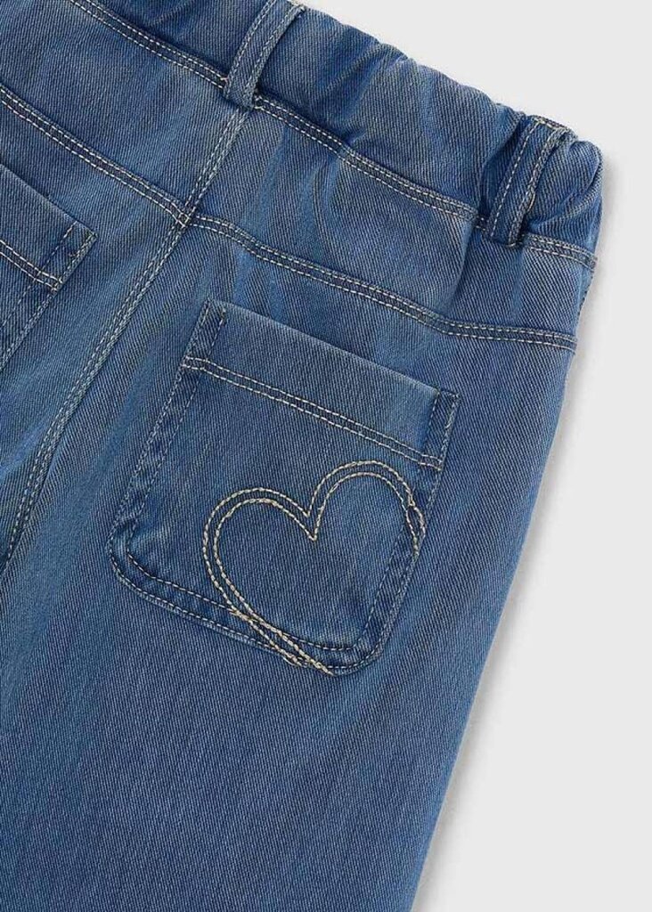 Mayoral Mayoral Long knit denim pant          - Light