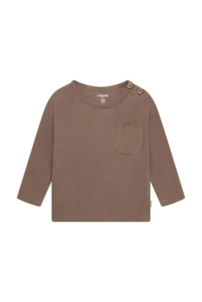 Noppies Noppies Tee LS - Brown 1