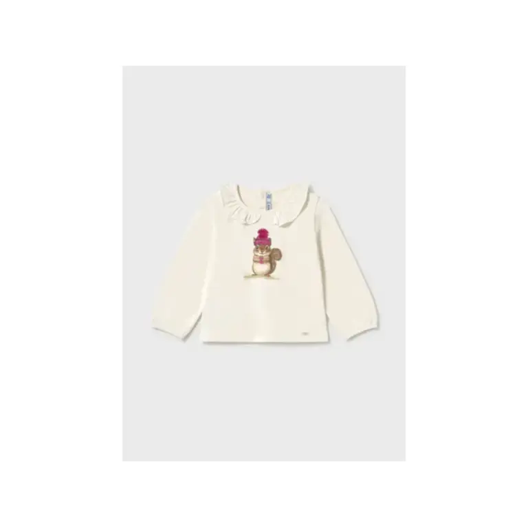 Mayoral Mayoral L/s shirt dress               - Natur-rasp