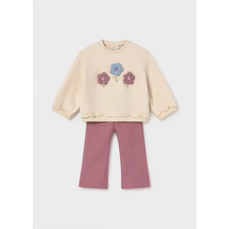 Mayoral Mayoral Pullover and leggings set     - Violet