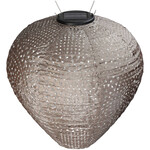 Solar lampion taupe 30x30x30 cm