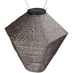 Solar lampion taupe 28x28x28 cm