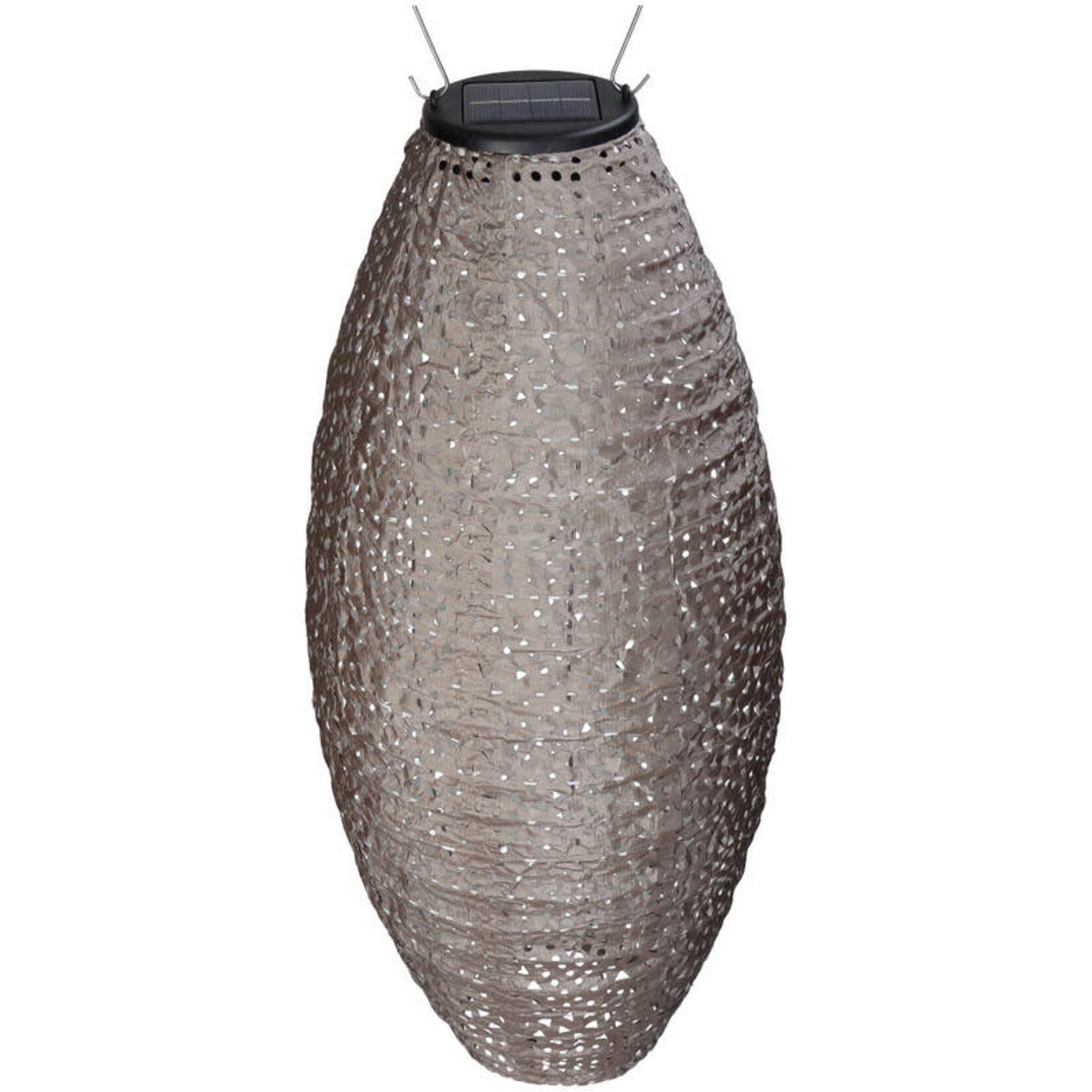 Solar lampion taupe 20x20x45cm