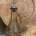 Oil bottle taupe/amber kleurig glas