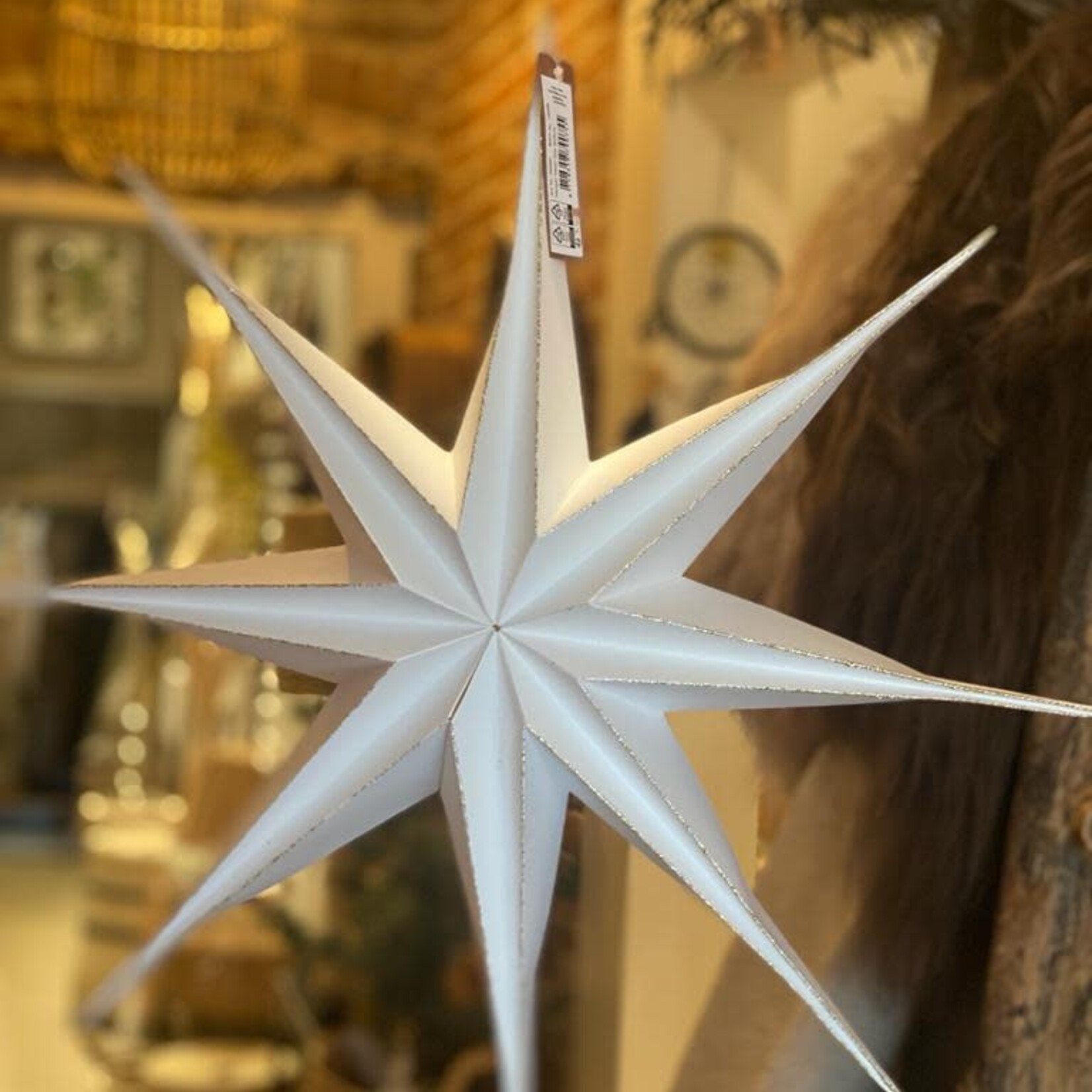 Hanger Paper Star Ø50cm White/Gold